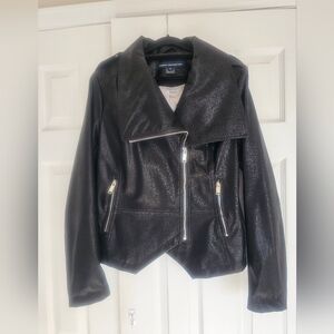 French Connection Women's Black Leather Jacket
